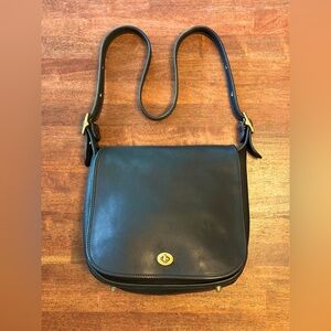 Coach Stewardess Vintage Black Cross-body Bag